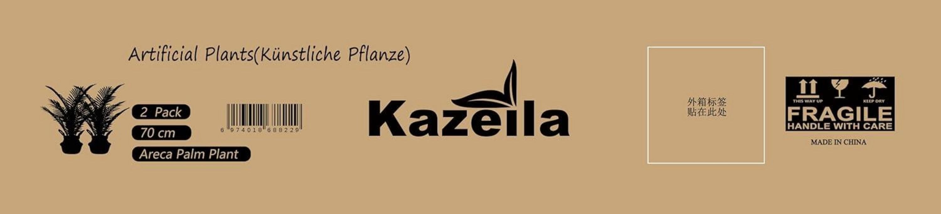 Kunstpalme 70cm Areca Palme Kunstpflanze Deko Balkon Wohnzimmer