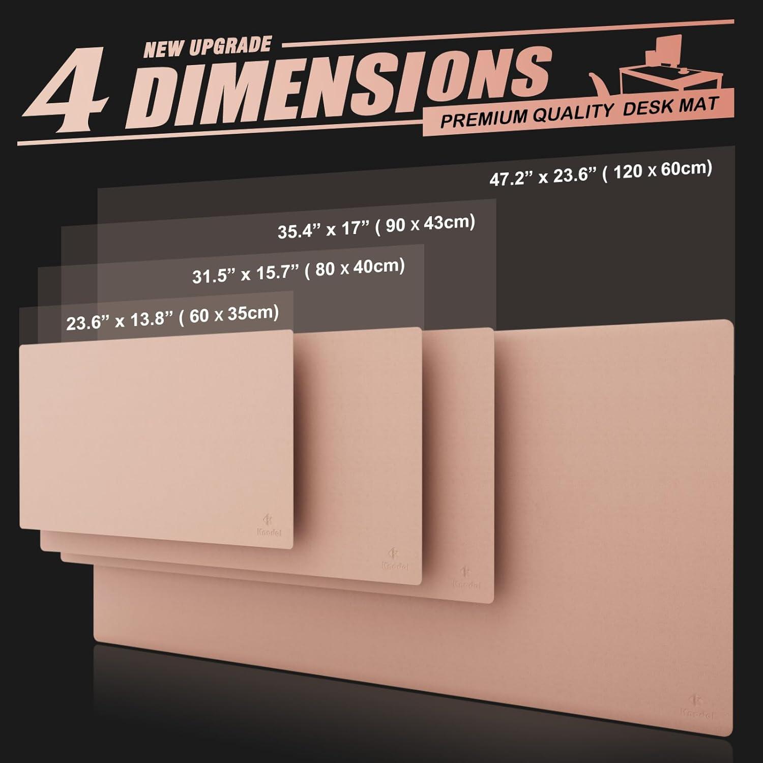 PVC Tischunterlage 120x60cm wasserdicht doppelseitig Rosa/Silber