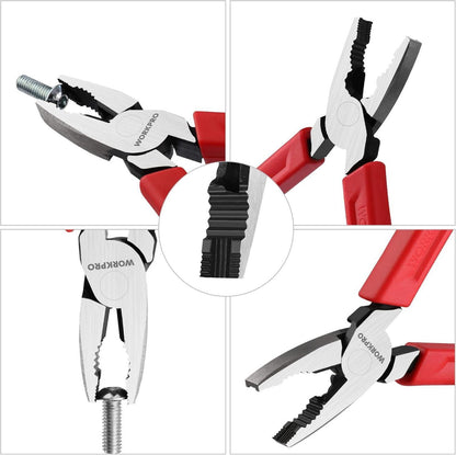 Kombizange 165 mm Chrom-Vanadium-Stahl Universalzange ergonomischer Griff