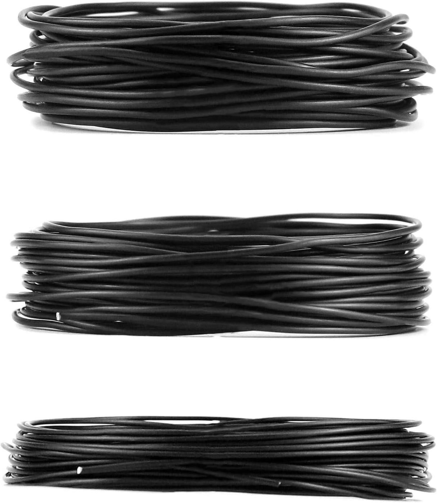 QWORK® Bonsai Draht Set 3 Größen Eloxiertes Aluminium 30m