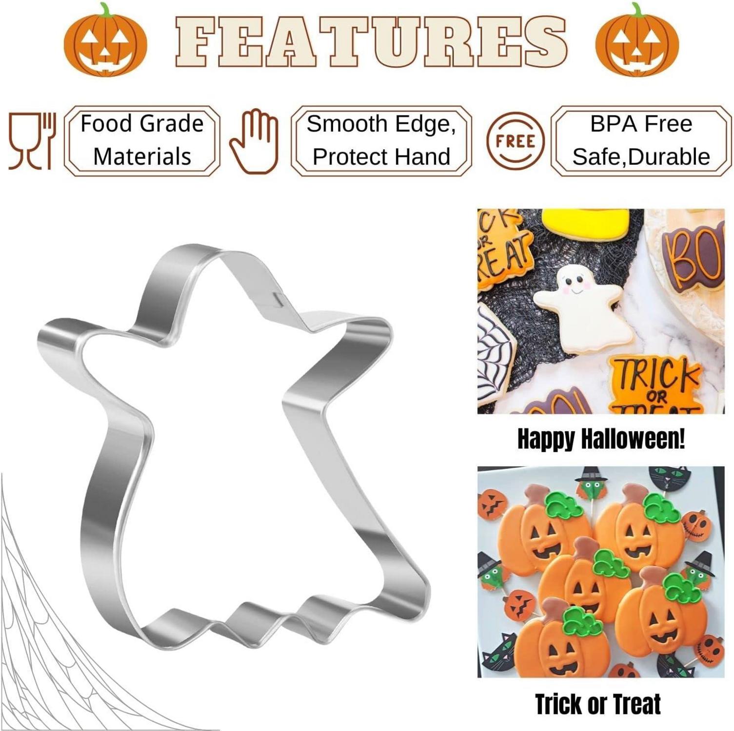 Ausstechformen Set Halloween Geist Fledermaus Kürbis Schädel