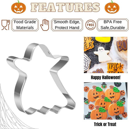 Ausstechformen Set Halloween Geist Fledermaus Kürbis Schädel