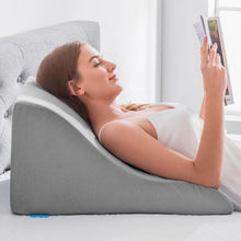 Lesekissen Memory Schaum Keilkissen Ergonomisches Rückenlehne - Grau