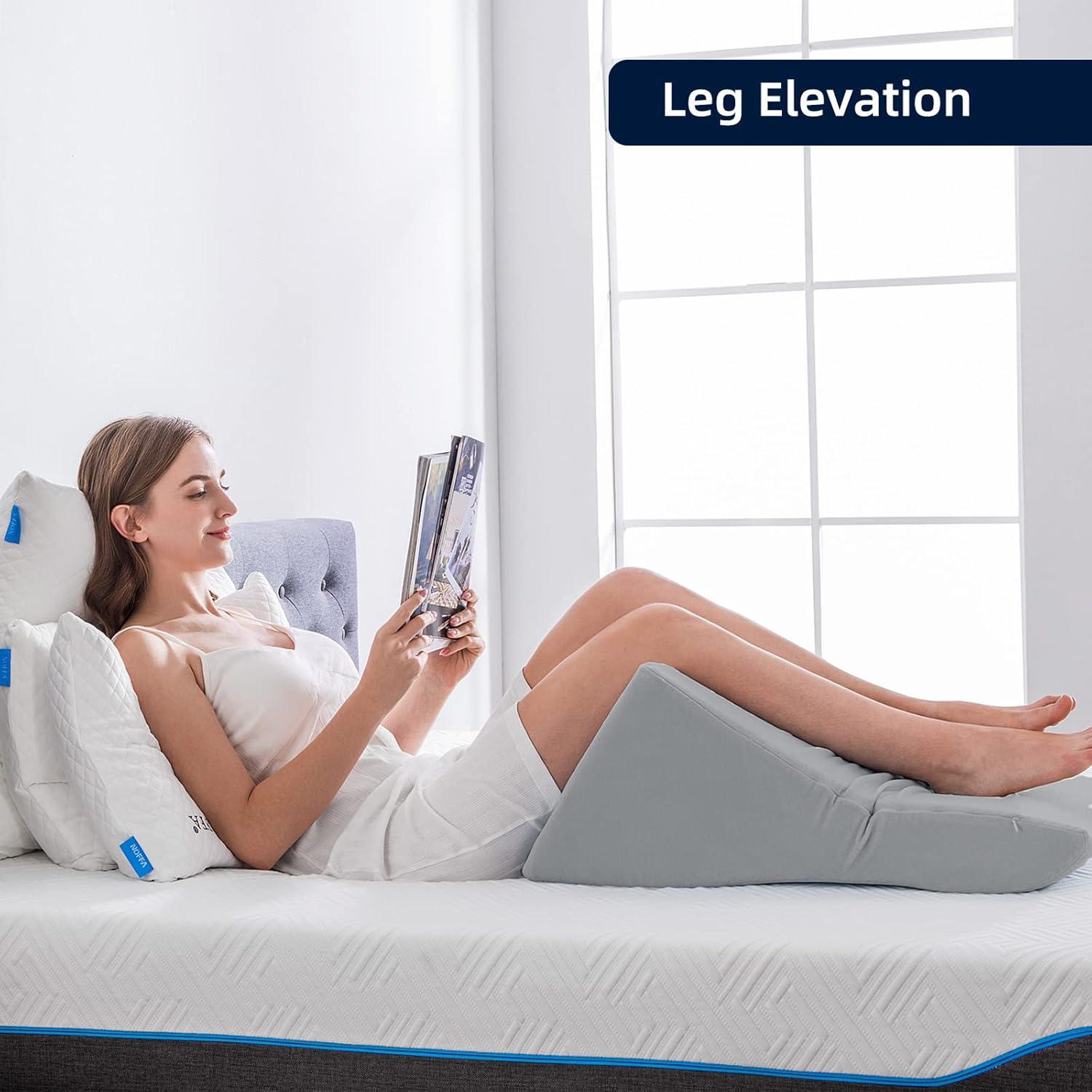 Lesekissen Memory Schaum Keilkissen für Bett und Sofa - Ergonomisches