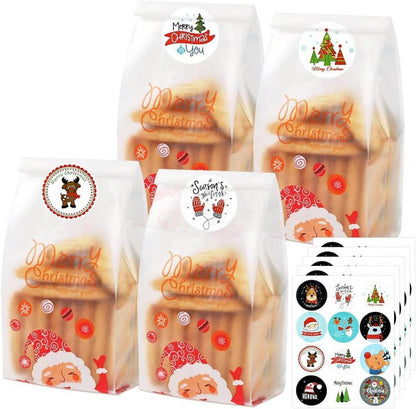 Weihnachten Kekstüten 50 Stück Plätzchentüten Roter Weihnachtsmann