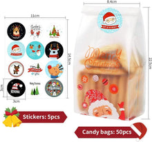 Weihnachts Cellophantüten 50 Stück Plätzchen Süssigkeit