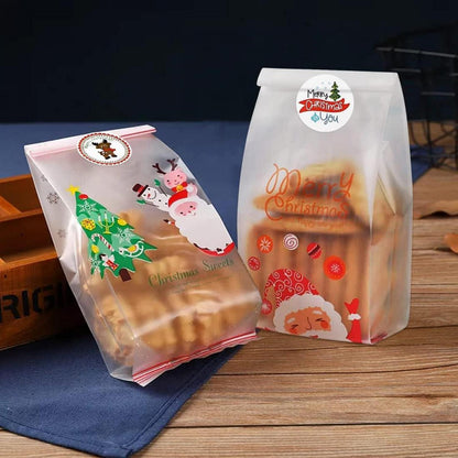 Weihnachten Cellophantüten Plätzchentüten Kekse 50 Stück Roter Weihnachtsmann