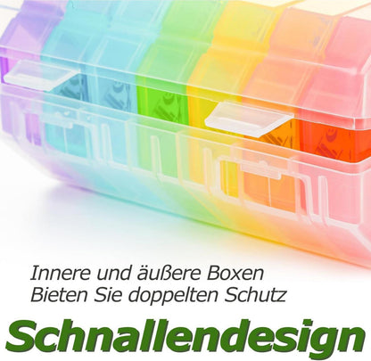 Tablettenbox 7 Tage Große Fächer Medikamentenbox Organizer 28 Extra