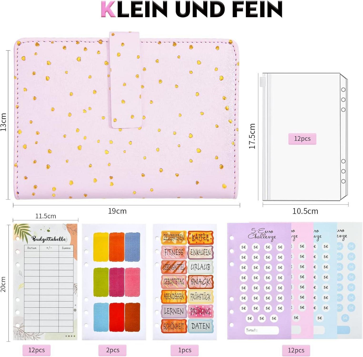 Budget Planner A6 deutsch Ringbuchordner Geld Sparbuch Finanzplaner