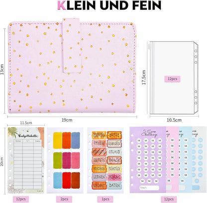 Budget Planner A6 deutsch Ringbuchordner Geld Sparbuch Finanzplaner