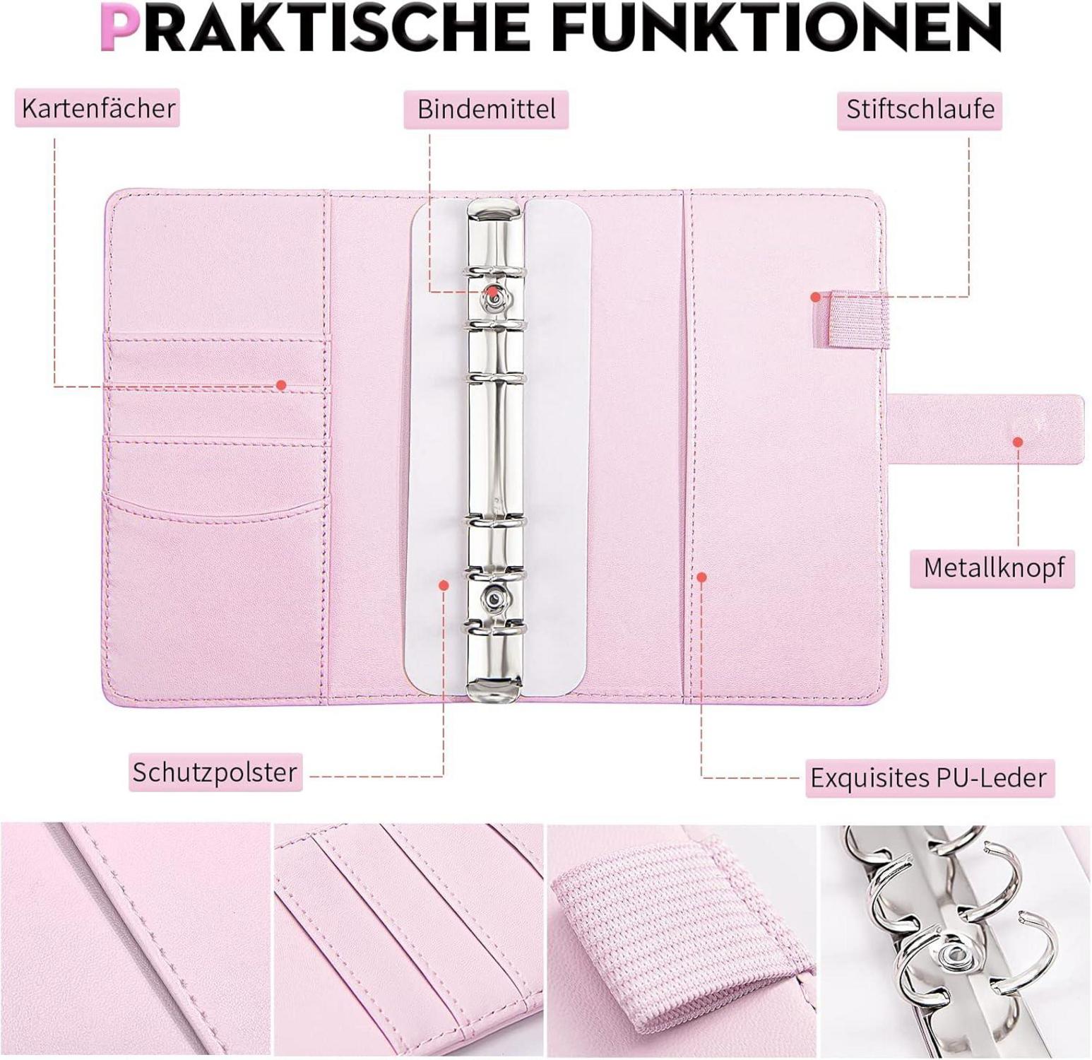 Budget Planner A6 Deutsch Ringbuch Geld Organizer Sparbuch Finanzplaner