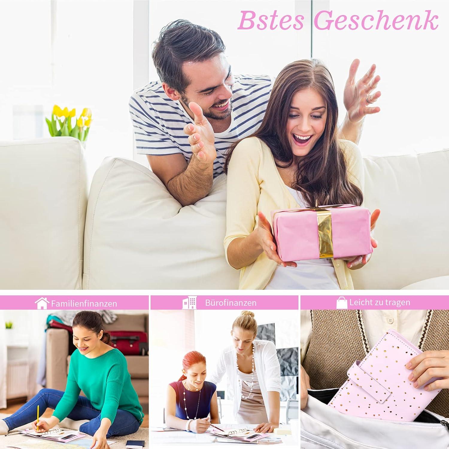 Budget Planner Deutsch A6 Ringbuchordner Geld Organizer Sparbuch