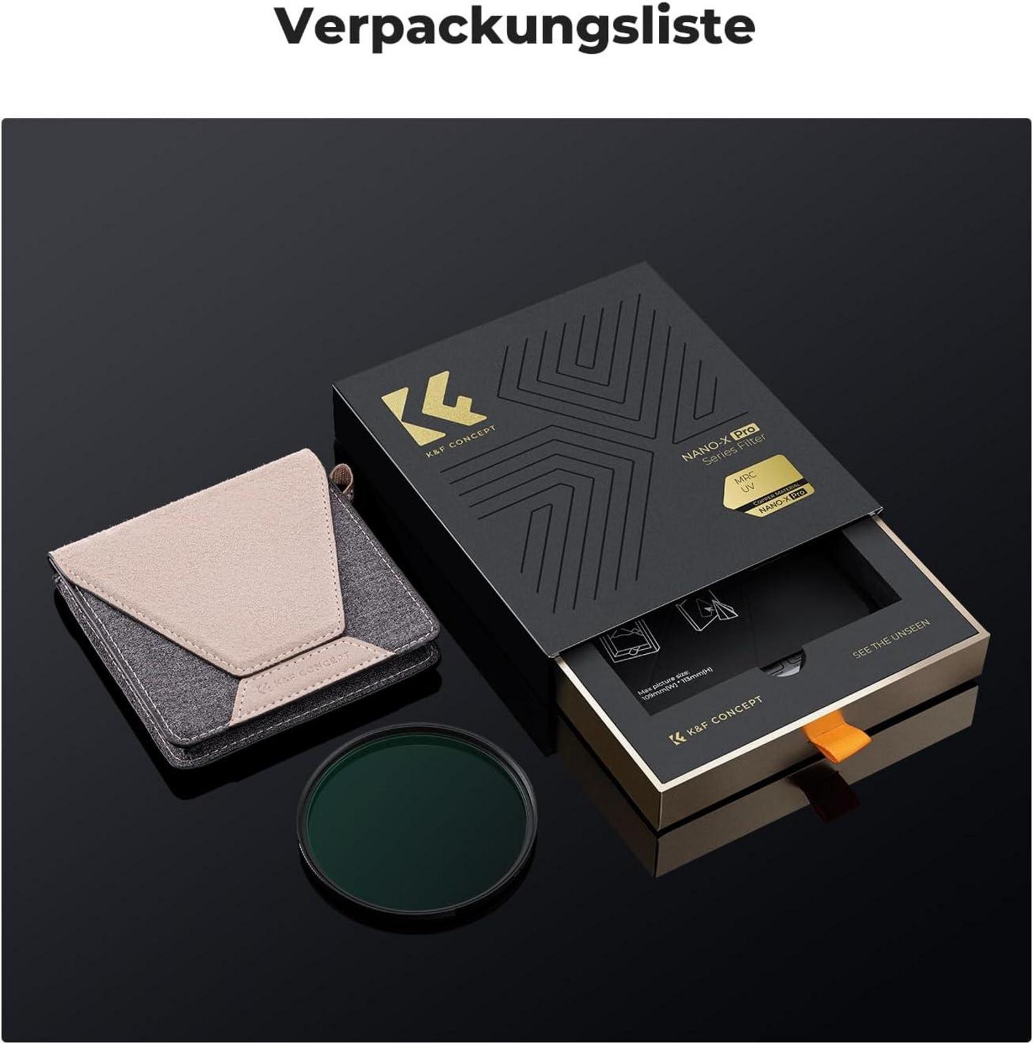 K&F Concept Nano-X PRO 77mm Slim UV-Filter Flaggschiff-MCUV Schutz