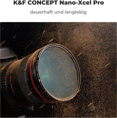 K&F Concept Polfilter 67mm Zirkular Slim HD Glas für Sony Canon Nikon Fujifilm