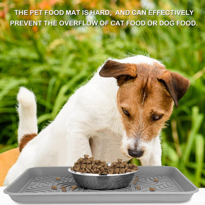 Schuhabtropfschale 2er Set, 43 x 33 x 3 cm, Grau, für Haustiere, Hunde, Schuhe, Garten, drinnen und draußen