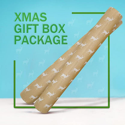 Weihnachtsgeschenkpapier Elch Kraftpapier 43cm x 15m, recycelbar