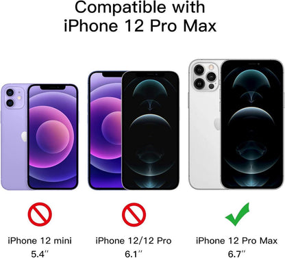 Sichtschutz Panzer Glas Folie iPhone 12 Pro Max 6,7 Zoll 2 Stück