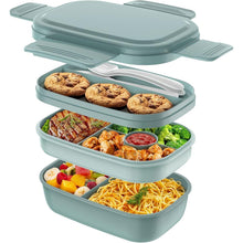 JSCORES Lunchbox 1900ML Bento Box mit Fächern Auslaufsicher