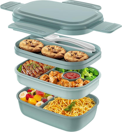Mehrschichtige Lunchbox mit Silikondichtung, auslaufsicher