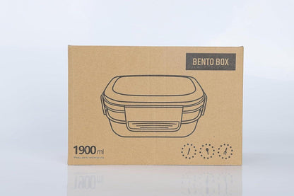 JSCORES Lunchbox 1900ML mit Fächern Auslaufsicher & Multifunktional