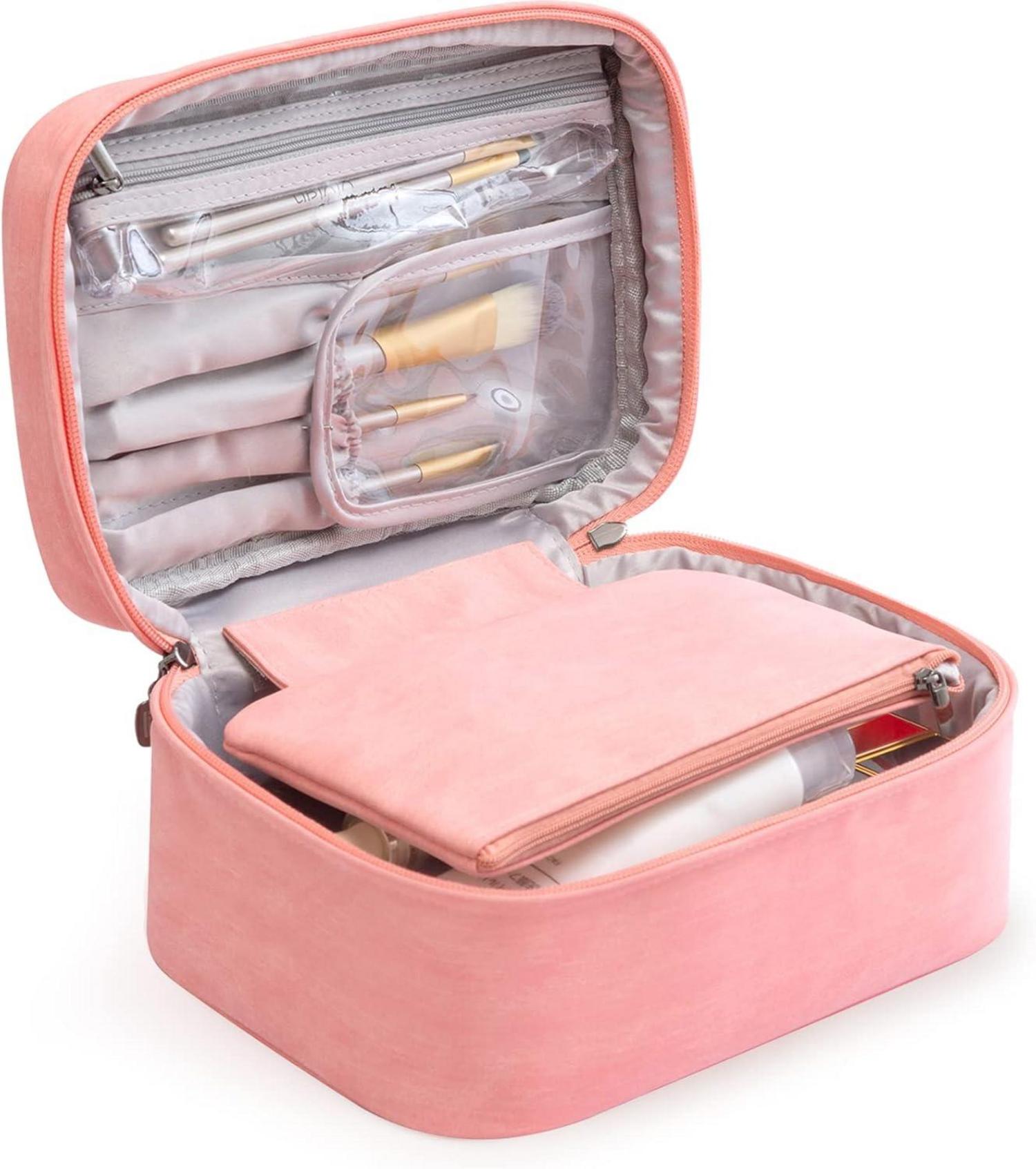 Wasserdichte Große Kulturbeutel für Damen Make-up Tasche mit Griff