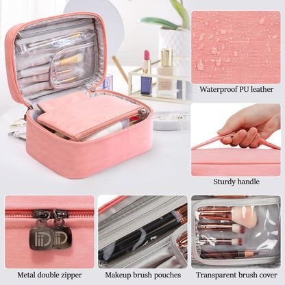 Wasserdichte Große Kulturbeutel für Damen Make-up Tasche mit Griff