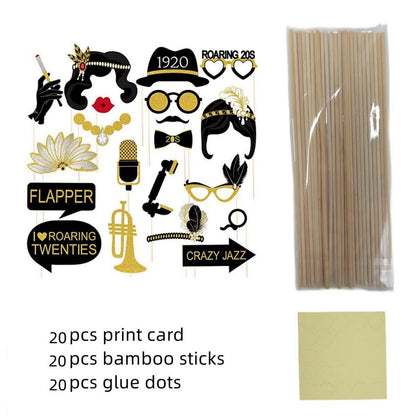 1920er Great Gatsby Party Fotografie Studio Requisiten Kit 6x4FT