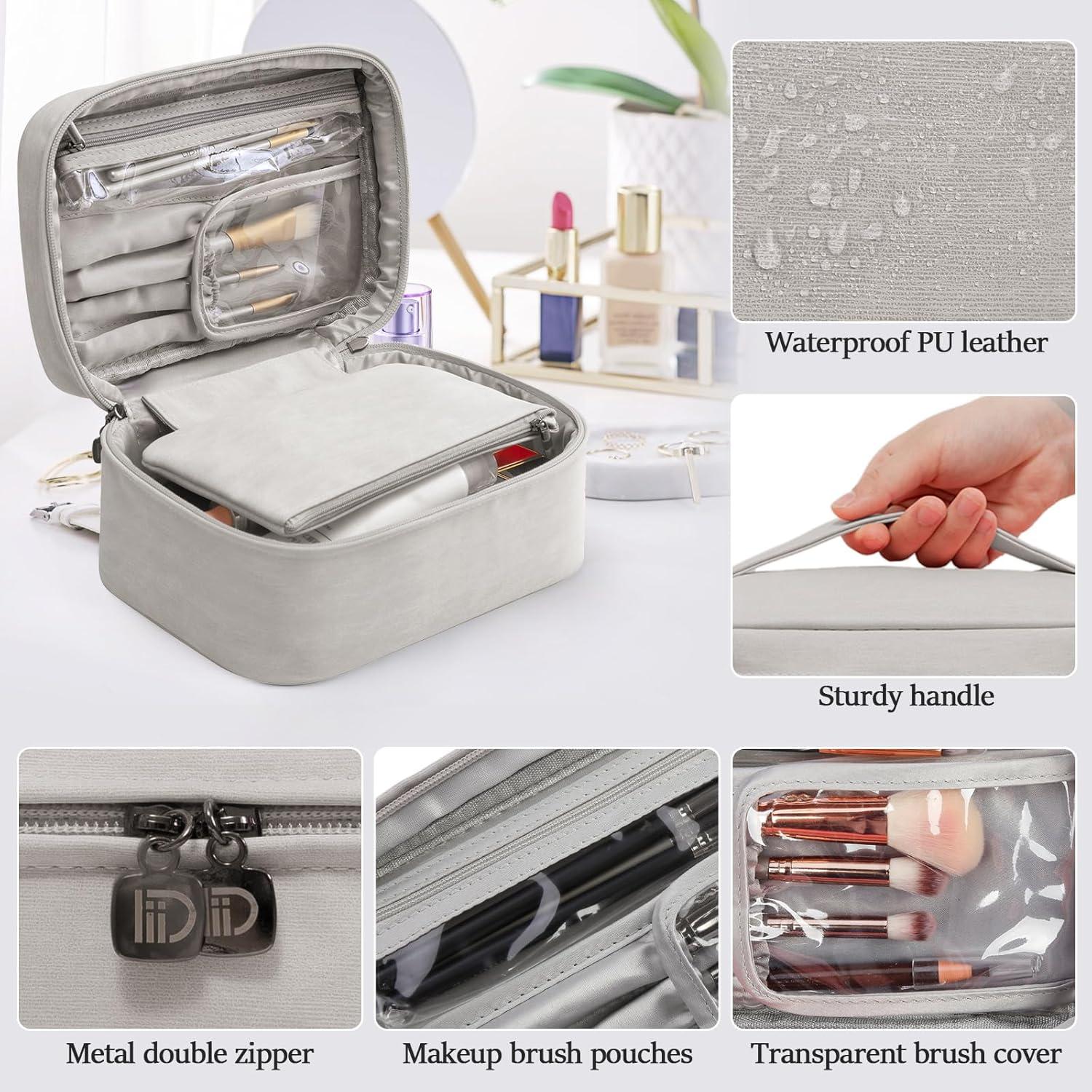 Große Wasserdichte Kosmetiktasche für Damen, Reise Make-up Tasche