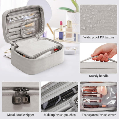 Große Wasserdichte Kosmetiktasche für Damen, Reise Make-up Tasche