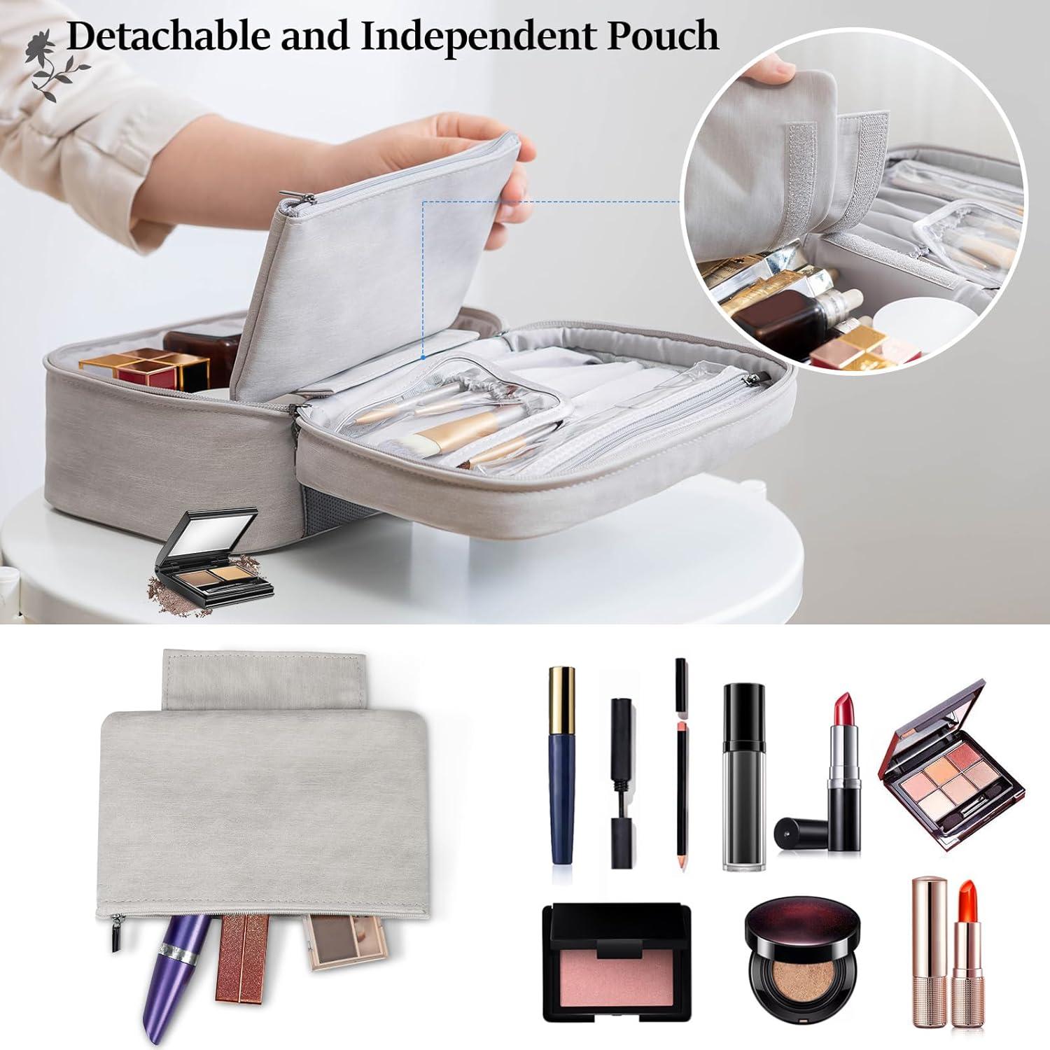 IGOLUMON Kosmetiktasche Große wasserdichte Kulturbeutel Reise Make-up Tasche