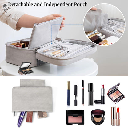 IGOLUMON Kosmetiktasche Große wasserdichte Kulturbeutel Reise Make-up Tasche