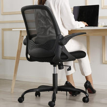 Ergonomischer Bürostuhl mit klappbaren Armlehnen, Mesh, 360° Drehstuhl