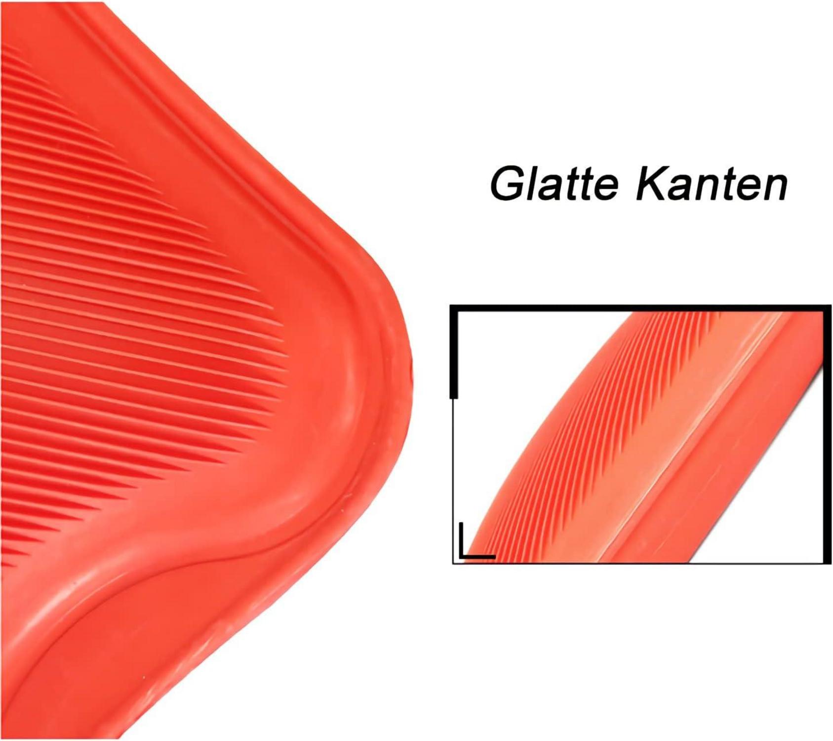 ROIMOE Wärmflasche 2L Naturkautschuk ohne Bezug für Kinder und Erwachsene