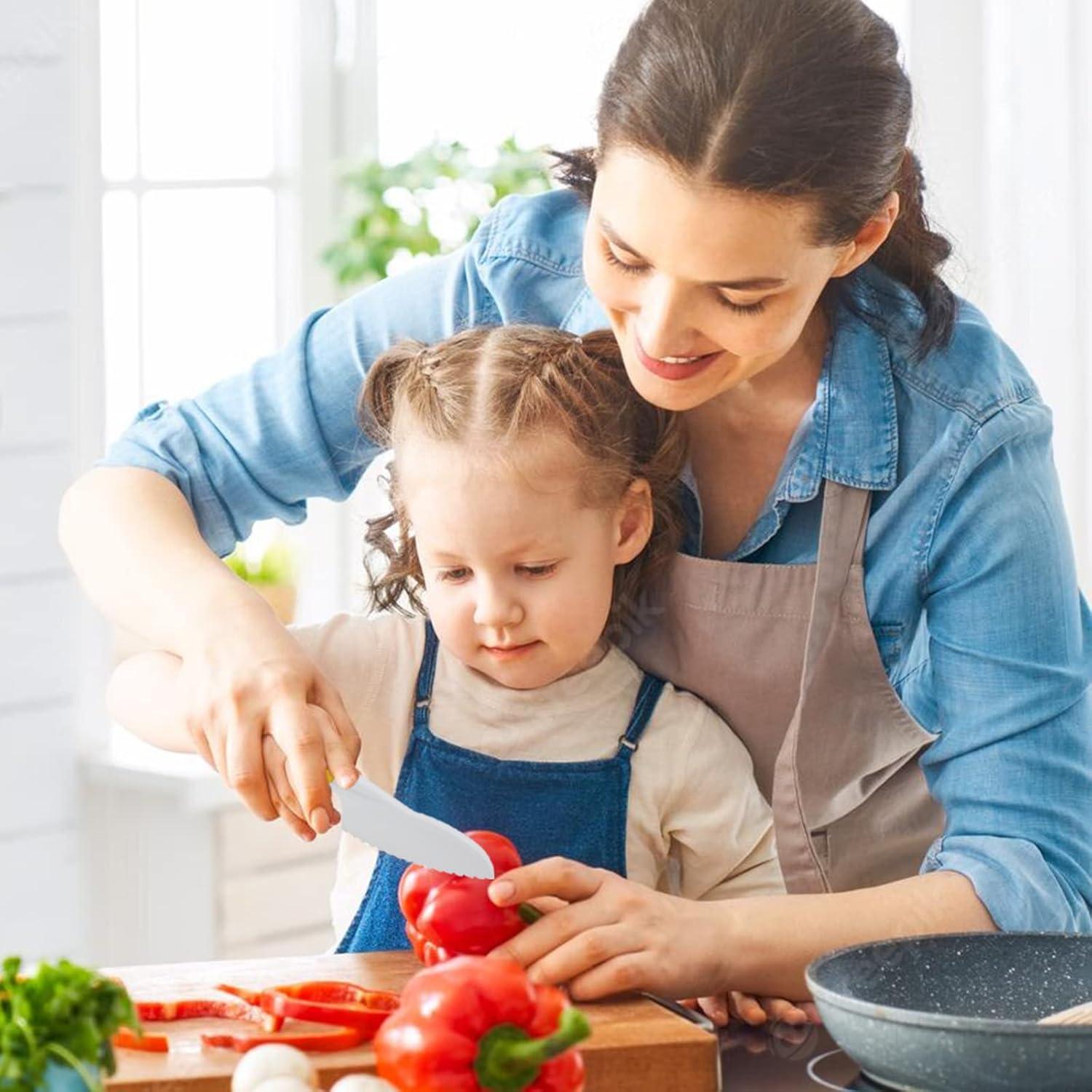 Kinder Sicherheit Kochmesser Set 3-teilig für Obst Gemüse ab 3 Jahre