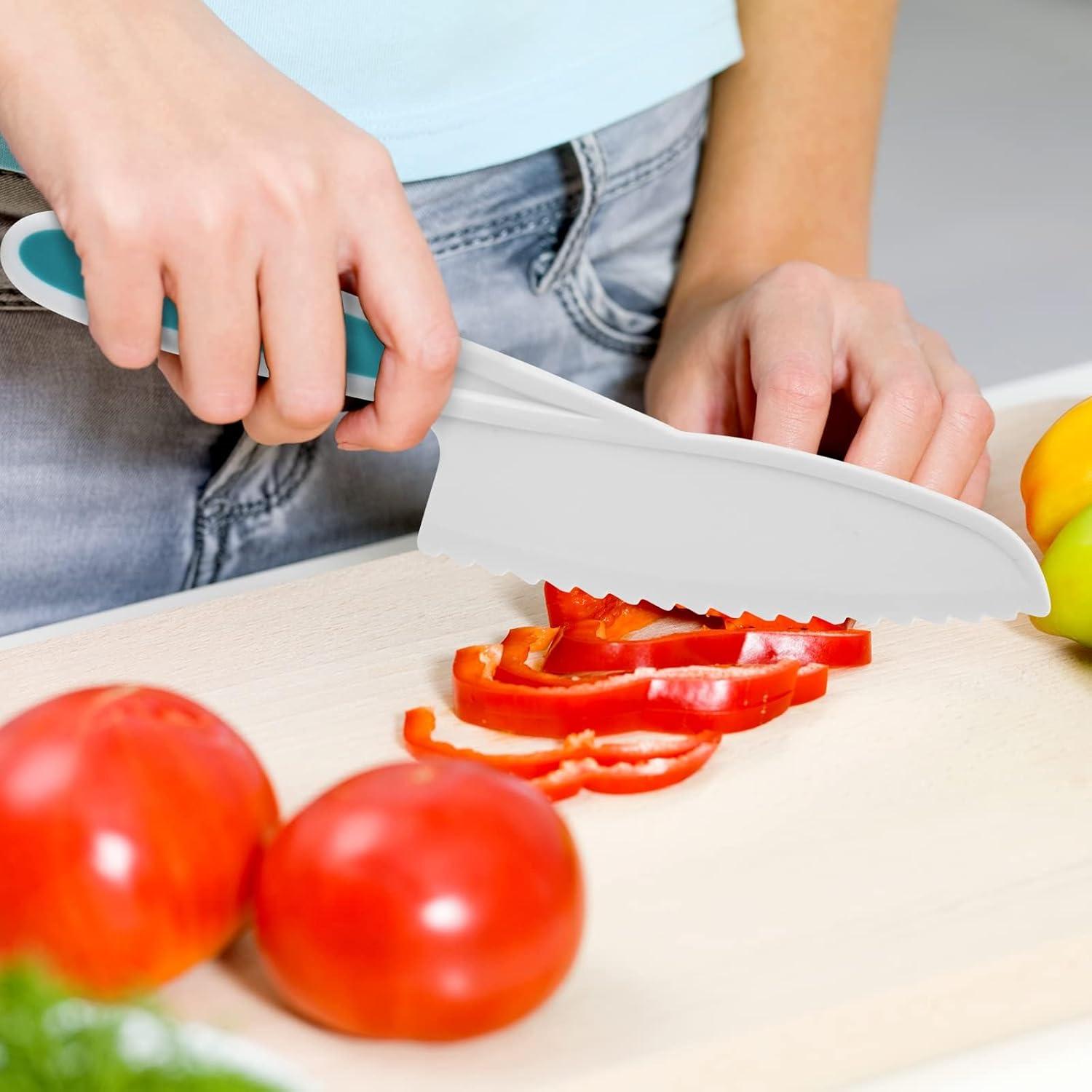Kinder Sicherheit Kochmesser Set 3-teilig für Obst Gemüse ab 3 Jahre
