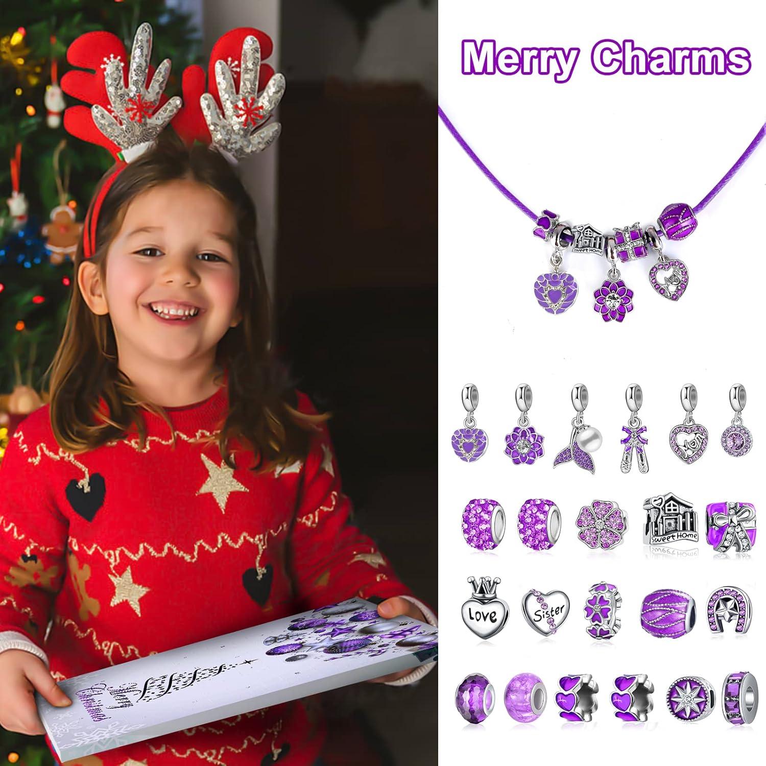 Adventskalender Schmuck Mädchen 2024 Weihnachtskalender Teenager 24