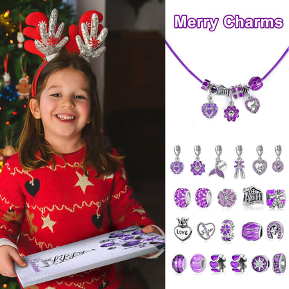 Adventskalender Schmuck Mädchen 2024 Weihnachtskalender Teenager 24