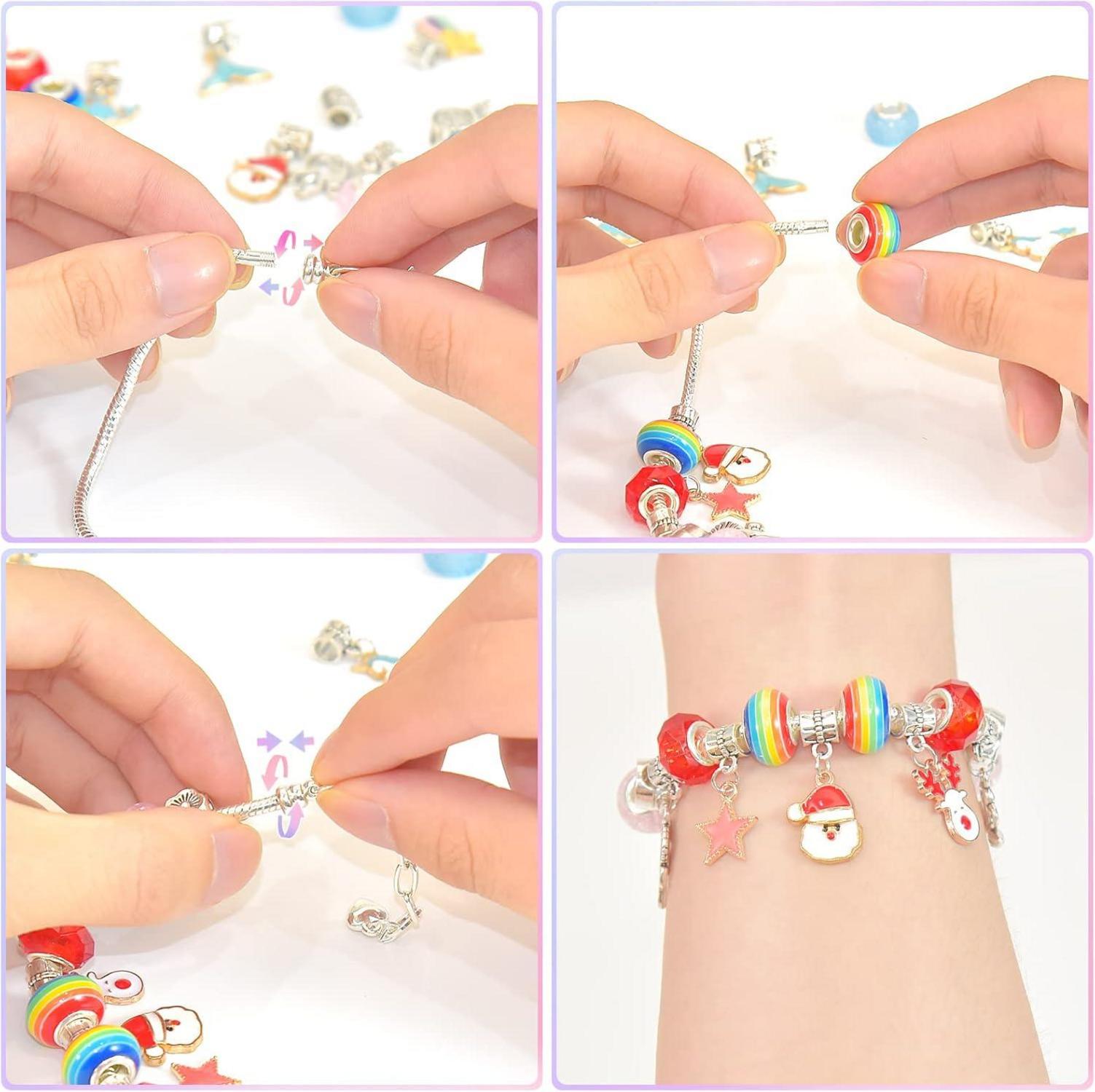 BIIB Mädchen Schmuck Bastelset Armbänder DIY Teenager Geschenk 5-12Jahre