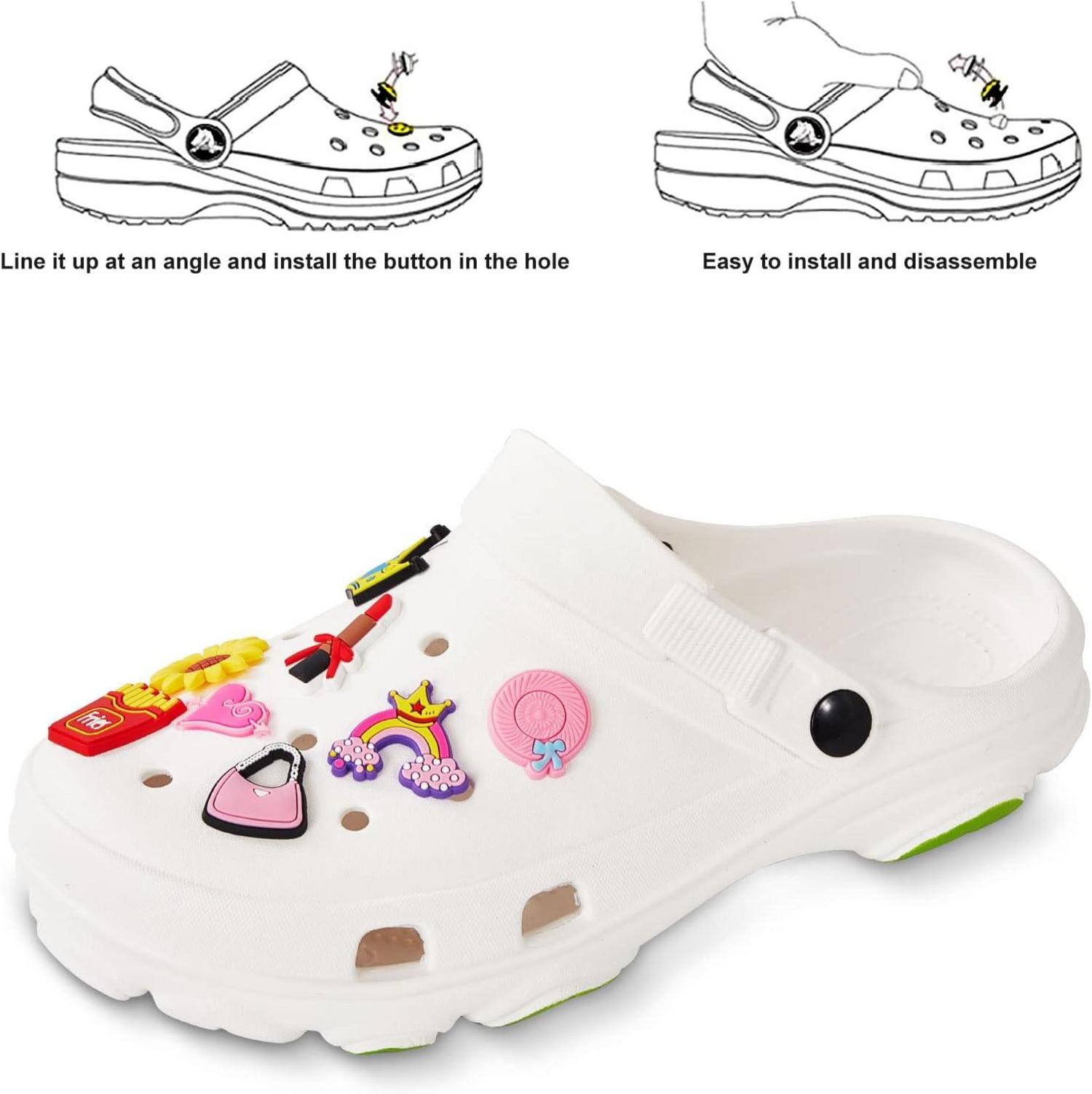 Schuhanstecker Set 100 Stück Clogs Charms Schuh Anstecker