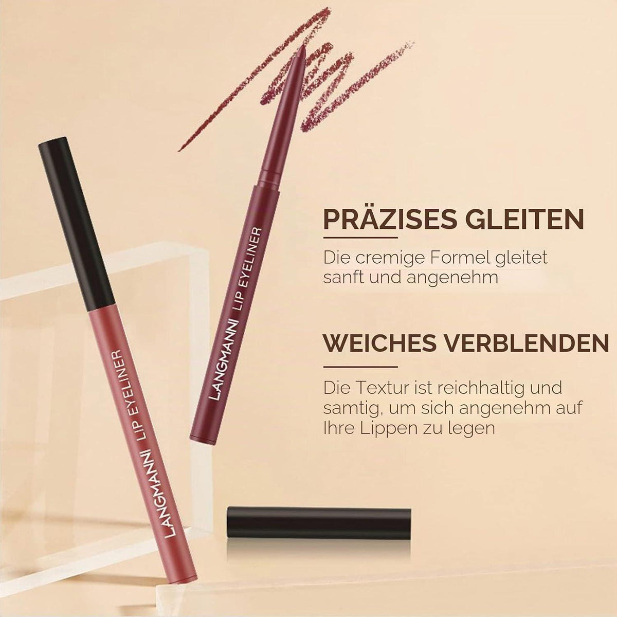 12er Set Matte Nudetöne Lippenstifte – Langlebig & Feuchtigkeitsspendend