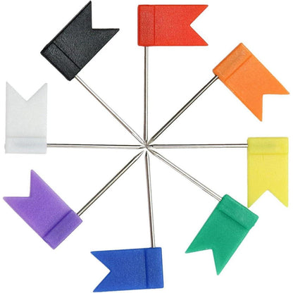 160 Stück Fahnennadeln in 8 Farben für Pinnwand - QWORK