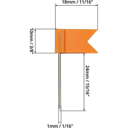 160 Stück Fahnennadeln in 8 Farben für Pinnwand - QWORK