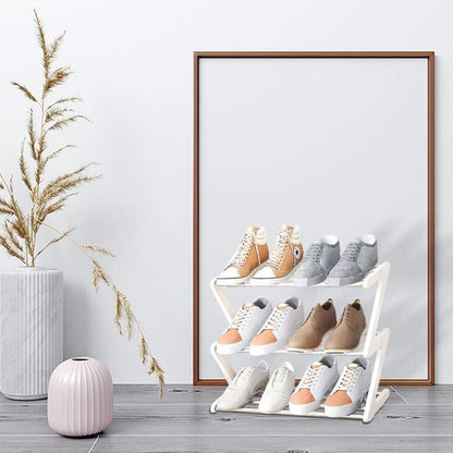 Kleines Schuhregal Organizer 3-Stöckiges 43x19x35cm