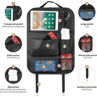 Auto Rücksitz Organizer Organizer mit Tablet Aufbewahrung