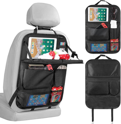 Auto Organizer Rückenlehnenschutz mit Tablet Aufbewahrung Schwarz