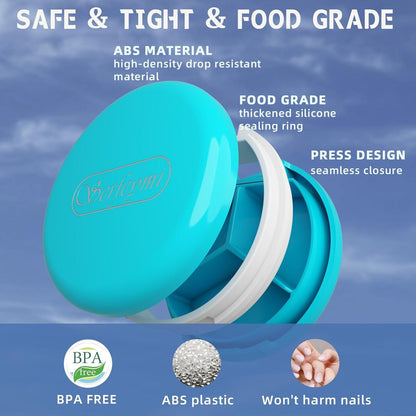 Serfeymi Tablettenbox 3 Fächer Pillendose Wasserdicht