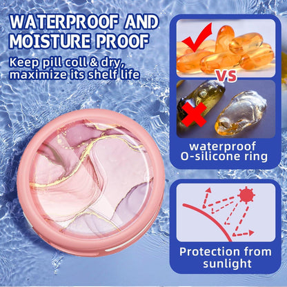 Serfeymi Tablettenbox 3 Fächer Pillendose Wasserdicht Pillenbox