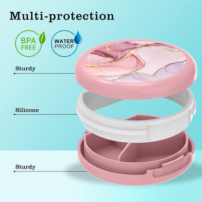 Serfeymi Tablettenbox 3 Fächer Pillendose Wasserdicht Medikamentenbox