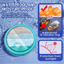 Tablettenbox 3 Fächer Wasserdichte Pillendose für Reise