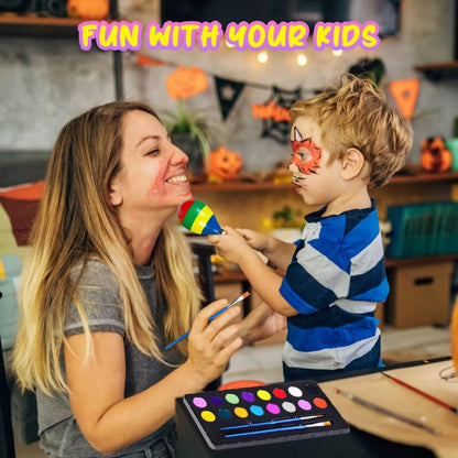 Kinderschminke Set 16 Farben Schminkpalette Mädchen Face Paint